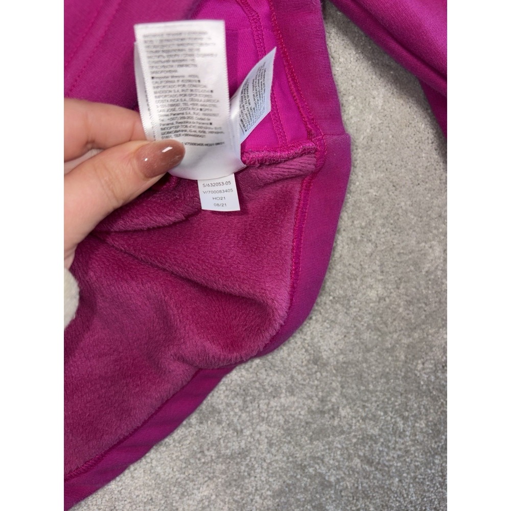 ATHLETA Cozy Karma 1/4 Zip Hoodie Medium Electric‎ Fuchsia #632053 SOFT - Picture 7 of 10
